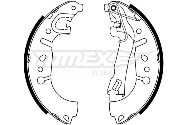 Sada brzdových čelistí TOMEX Brakes 23-37