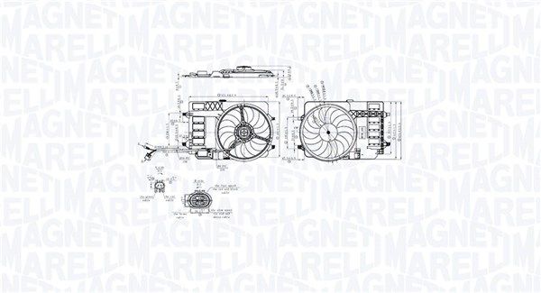 Ventilátor chladenia motora MAGNETI MARELLI 069422858010