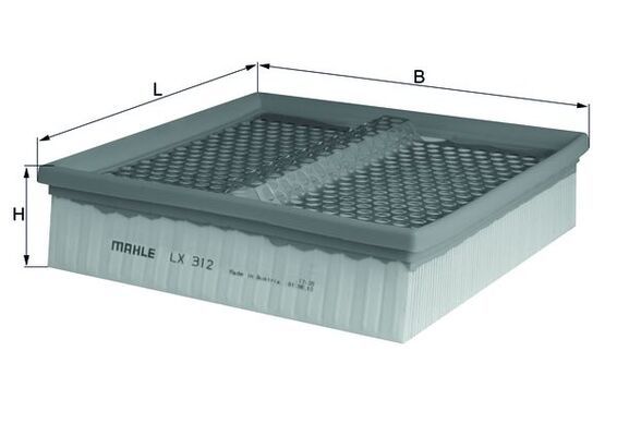 Filtr powietrza KNECHT LX 312