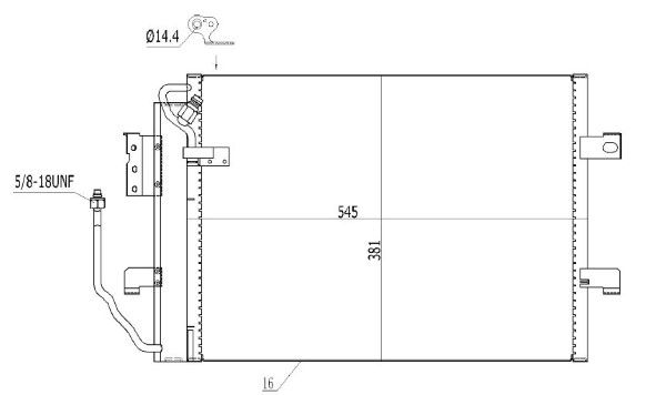 Condensator, climatizare MTR 13054347