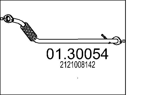 Tłumik przedni MTS 01.30054