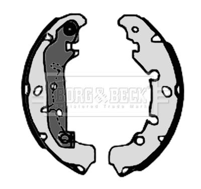 Zestaw szczęk hamulcowych BORG & BECK BBS6320