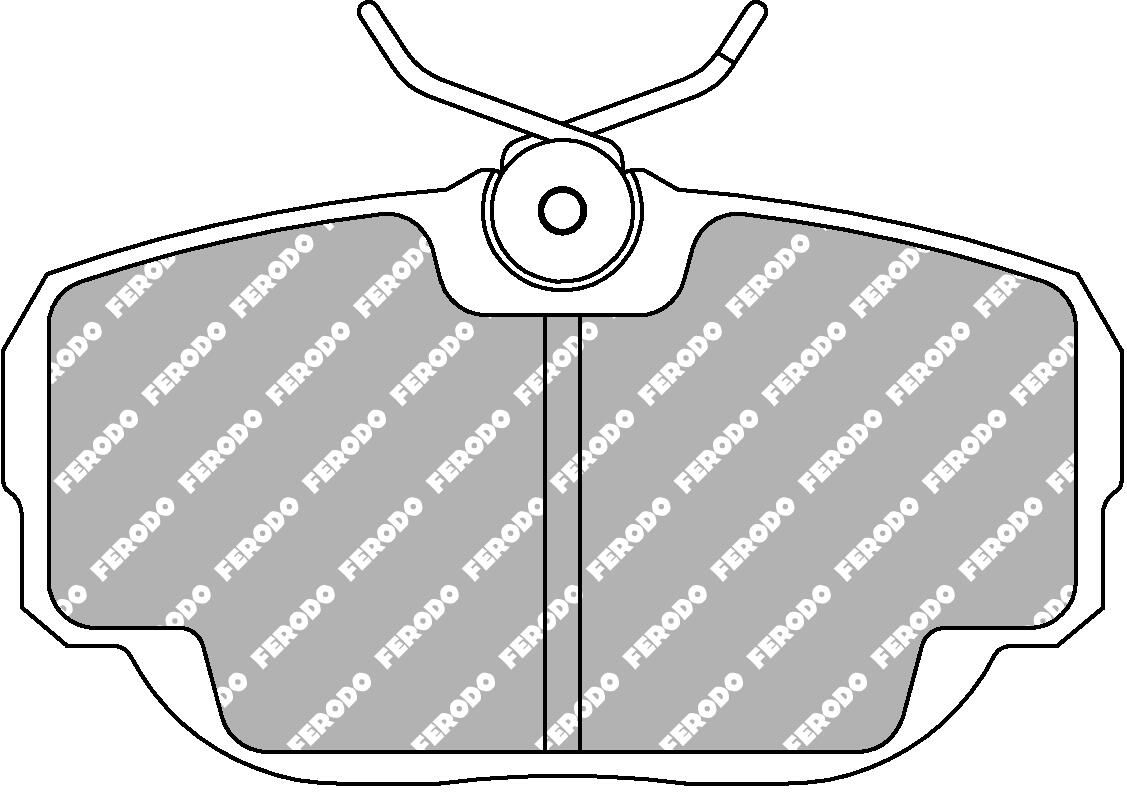 set placute frana,frana disc FERODO FCP660R