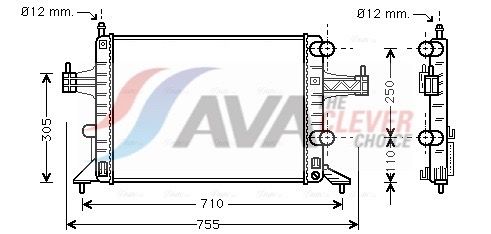 Радиатор, охлаждение двигателя