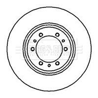 Tarcza hamulcowa BORG & BECK BBD4086