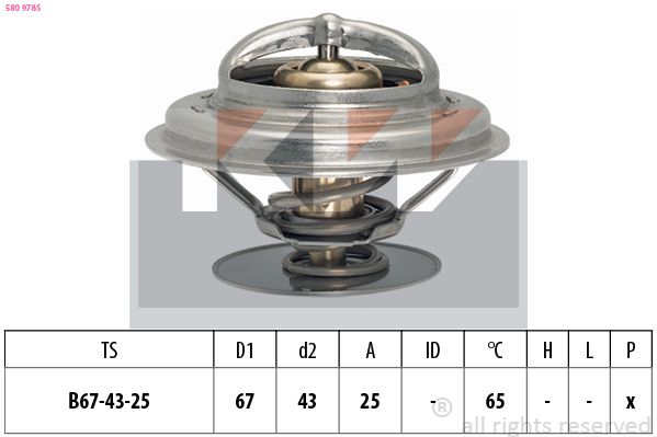 Termostat, środek chłodzący KW 580 978S