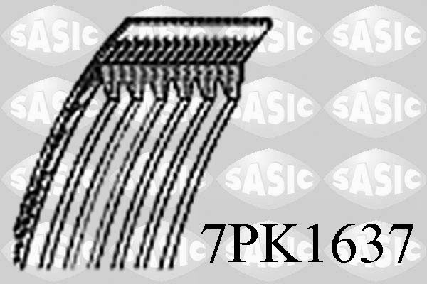 Pasek klinowy wielorowkowy SASIC 7PK1637