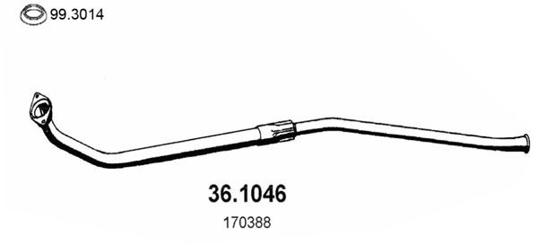 Rura wydechowa ASSO 36.1046