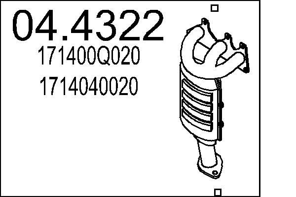 Katalizator MTS 171400Q020