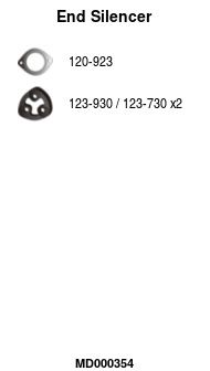 Tłumik końcowy FA1 MD000354