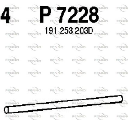 Rura wydechowa FENNO P7228