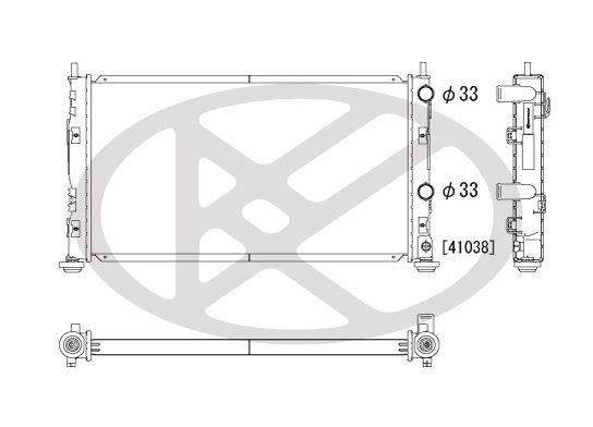 Radiator, racire motor KOYORAD PL332040