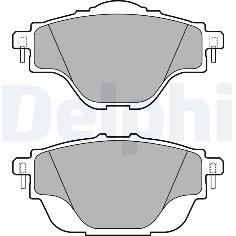 Sada brzdových platničiek kotúčovej brzdy DELPHI LP2509