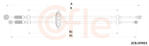 cablu,transmisie manuala COFLE 2CB.HY011