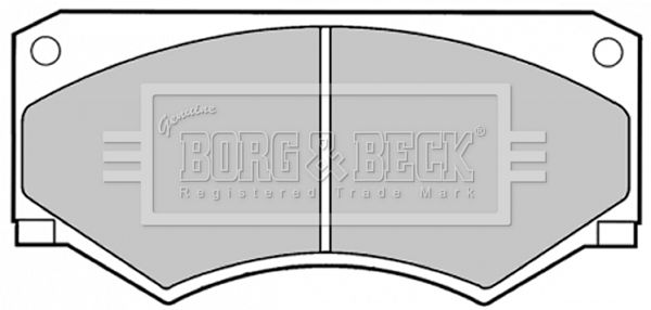 Zestaw klocków hamulcowych, hamulce tarczowe BORG & BECK BBP1056