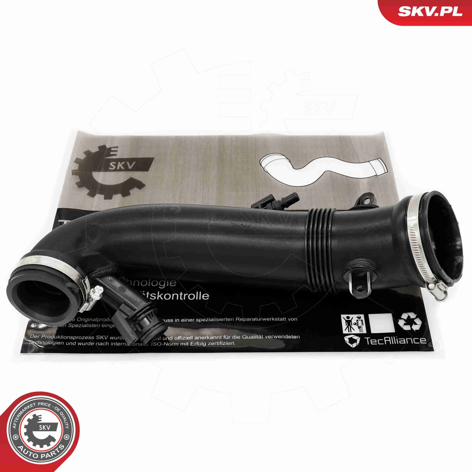 Рукав воздухозаборника, воздушный фильтр