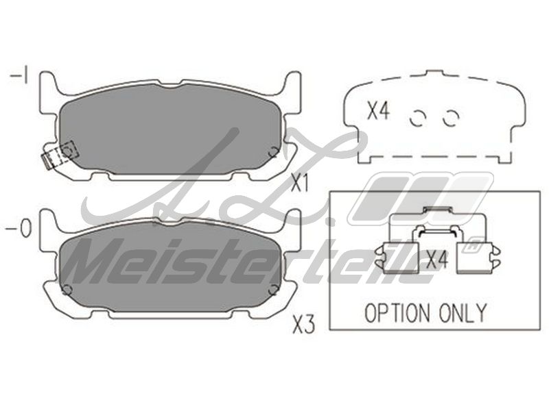 V32-0130 KIT DE PLAQUETTES DE FREIN