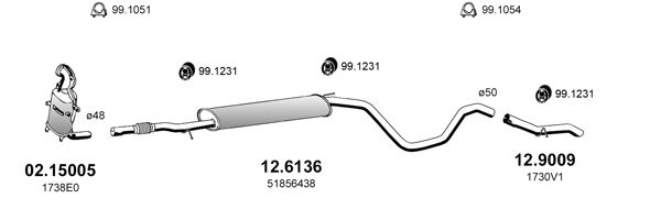 Układ wydechowy ASSO ART4639