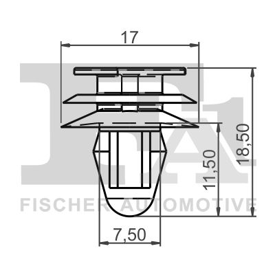 Clip, listwa ochronna FA1 21-40062.10