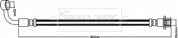 Przewód hamulcowy elastyczny BORG & BECK BBH8058