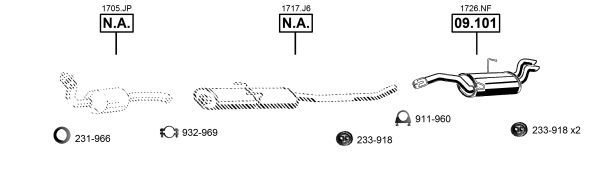 Układ wydechowy ASMET CI091715