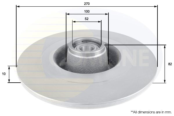 Tarcza hamulcowa COMLINE ADC3021