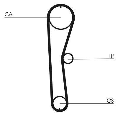 Ozubený remeň CONTINENTAL CTAM CT824