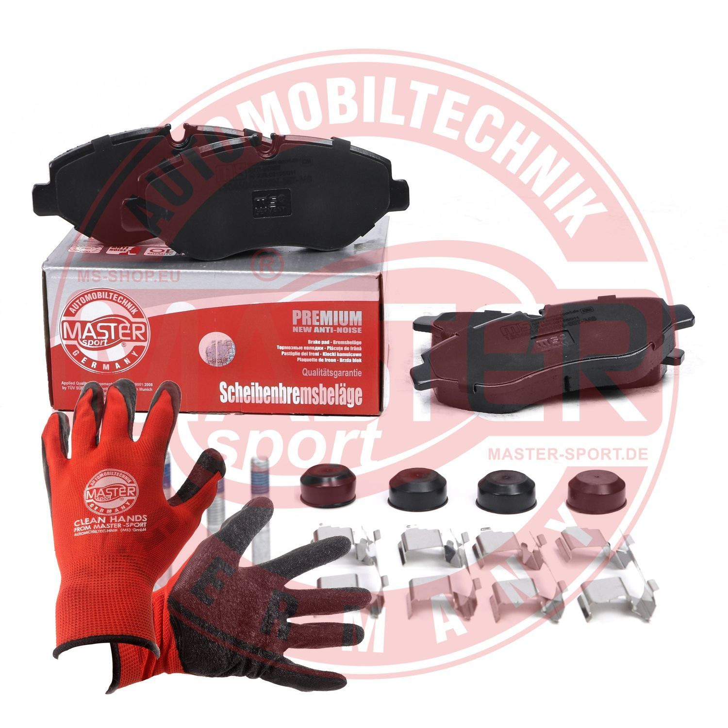 Zestaw klocków hamulcowych, hamulce tarczowe MASTER-SPORT GERMANY 13046048262N-SET-MSP