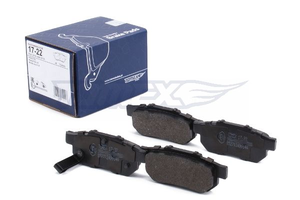 Levně Sada brzdových destiček, kotoučová brzda TOMEX Brakes 17-22