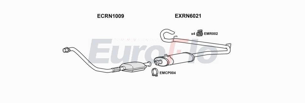 Układ wydechowy EUROFLO RNMAS28D7001A00