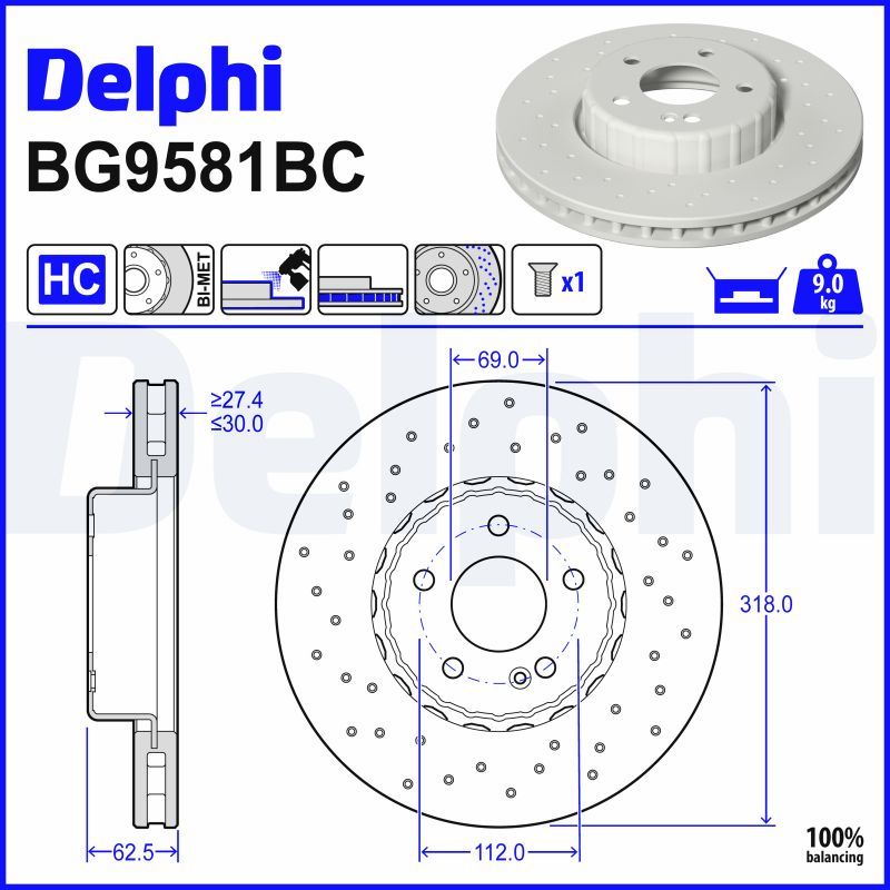 DELPHI BG9581BC