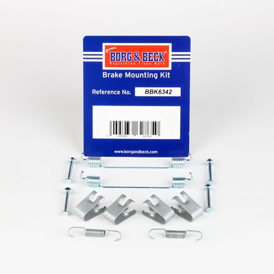 Zestaw dodatków, szczęki hamulcowe BORG & BECK BBK6342