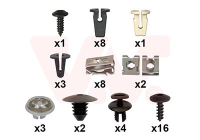 Set montaj, aripa laterala VAN WEZEL 4946796