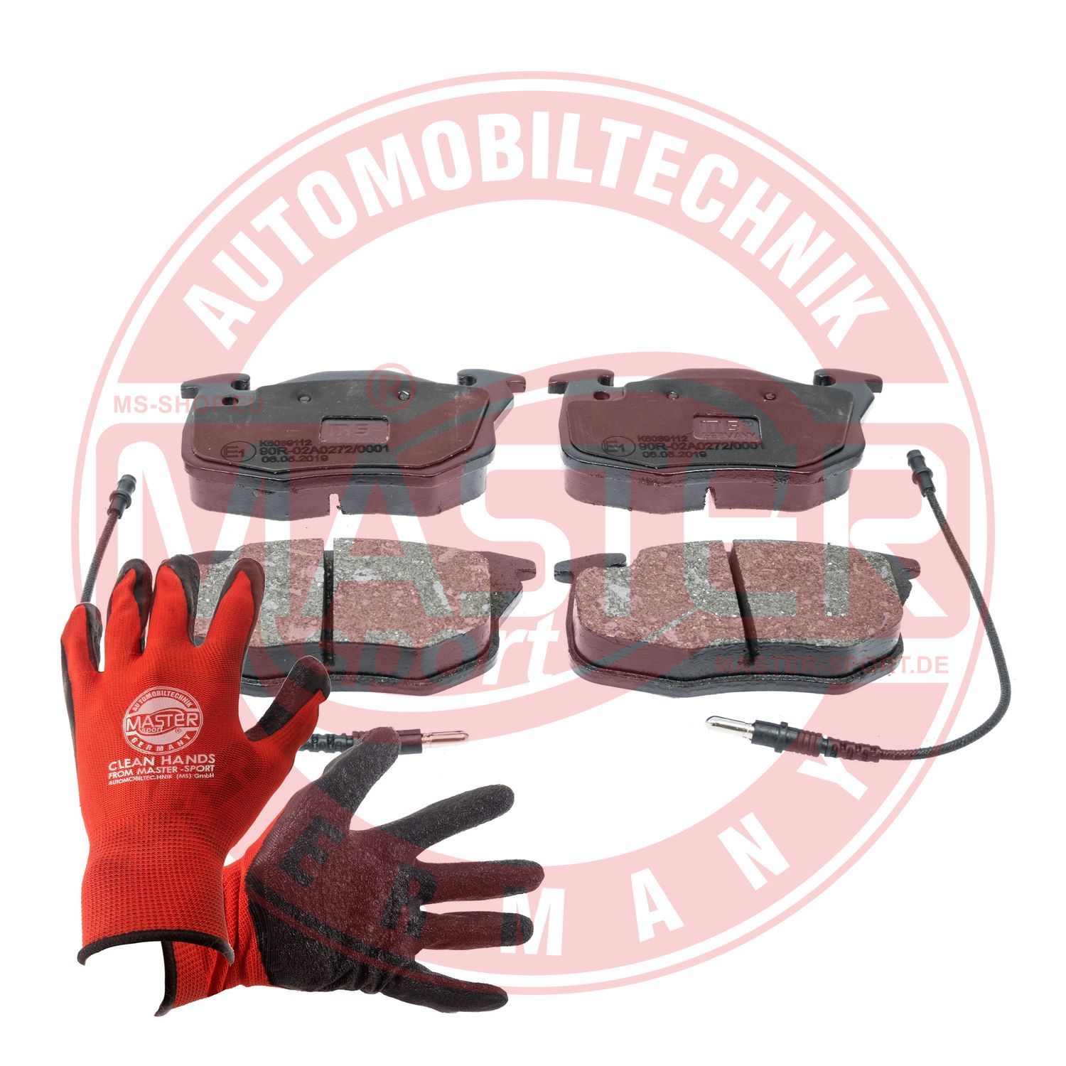 Zestaw klocków hamulcowych, hamulce tarczowe MASTER-SPORT GERMANY 13046039112N-SET-MSP