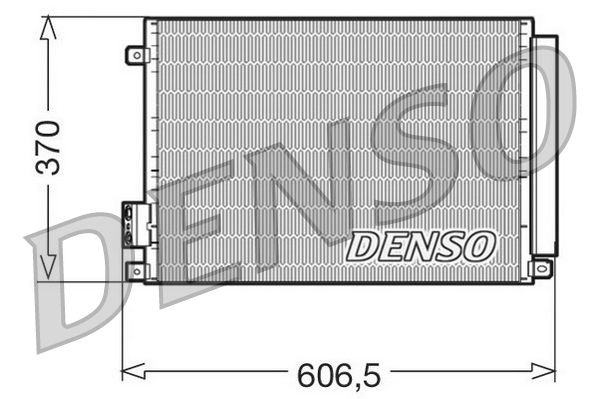 Kondenzátor, klimatizace DENSO DCN09045