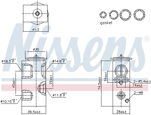 Expanzný ventil klimatizácie NISSENS 999426