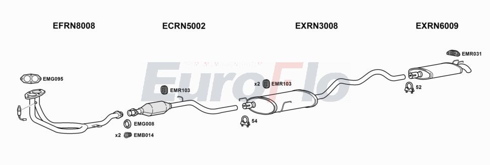 Układ wydechowy EUROFLO RNESP226001A00