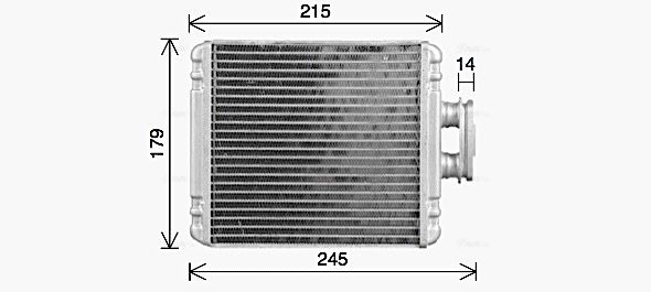 Výměník tepla, vnitřní vytápění AVA VN6434