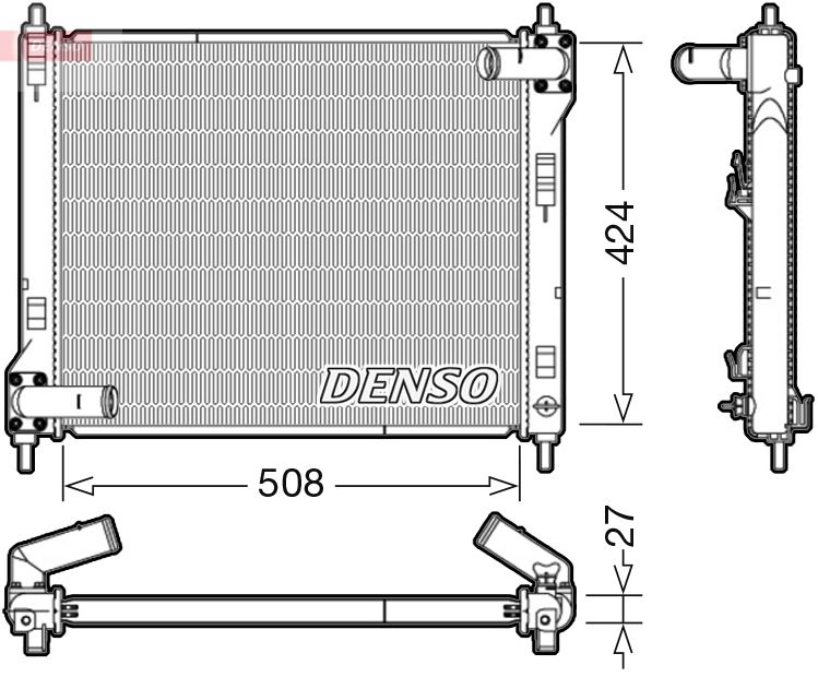 Radiator, racire motor DENSO DRM46043