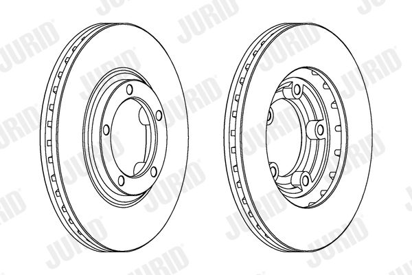 Tarcza hamulcowa JURID 562846JC