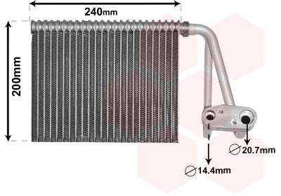 Parownik, klimatyzacja VAN WEZEL 4300V566