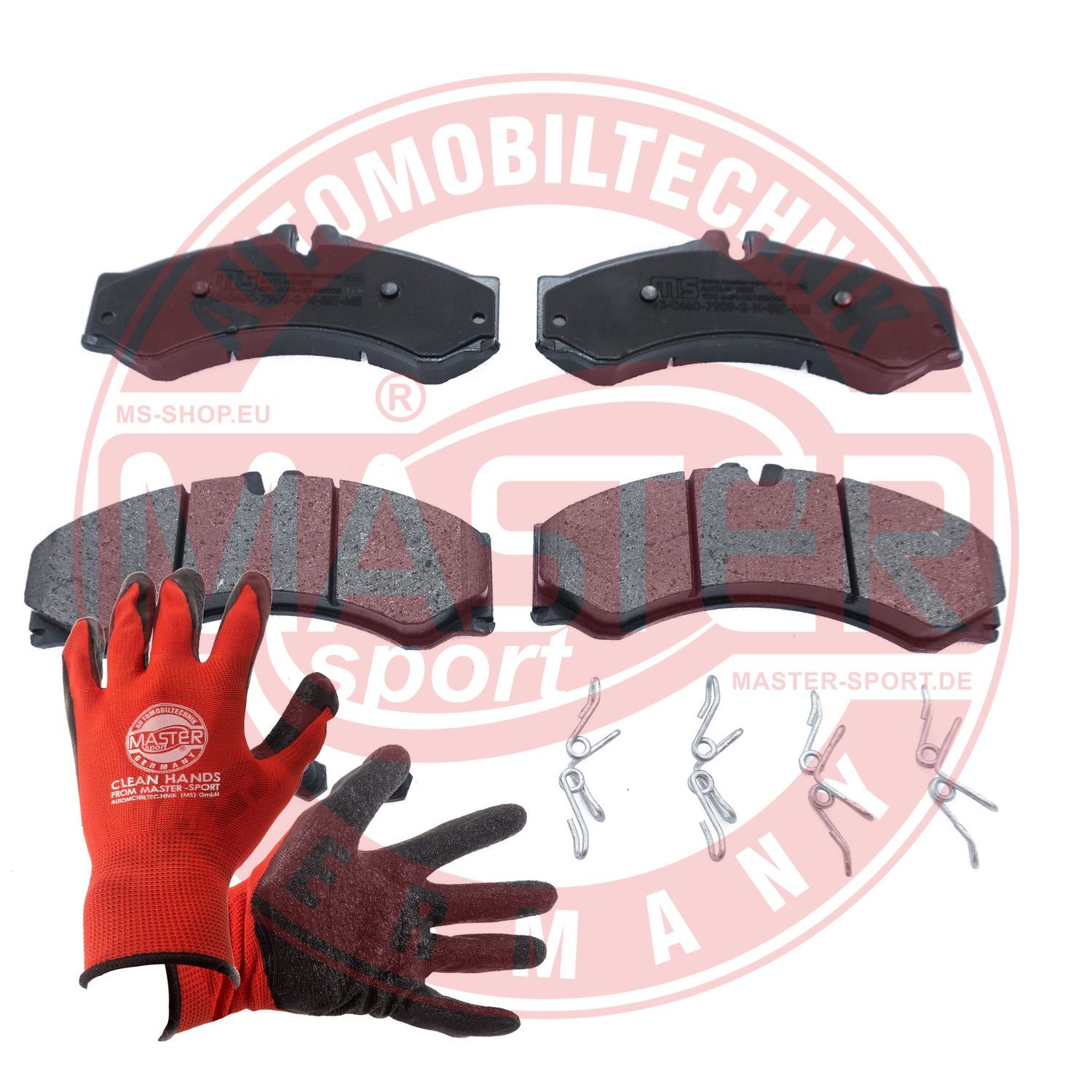 Zestaw klocków hamulcowych, hamulce tarczowe MASTER-SPORT GERMANY 13046079092N-SET-MSP