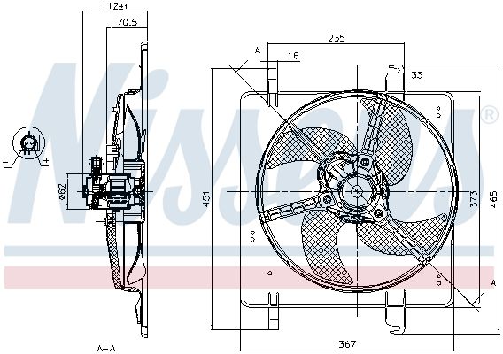 Ventilateur, refroidissement du moteur