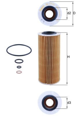 Olejový filter KNECHT OX 177/3D