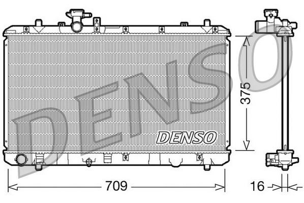 Radiator, racire motor DENSO DRM47023
