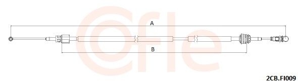 cablu,transmisie manuala COFLE 2CB.FI009