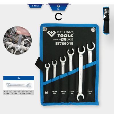 Dubbla fasta skruvnycklar-sats KS TOOLS BT706015
