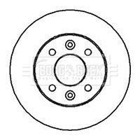 Tarcza hamulcowa BORG & BECK BBD4841