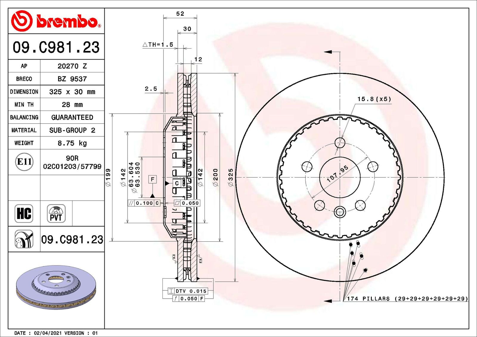 Tarcza hamulcowa AP 20270 Z