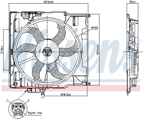 Ventilateur, refroidissement du moteur